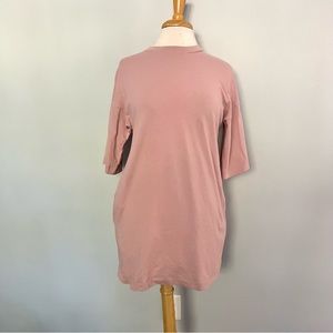 Top Shop Light Pink Pastel Pink Short Sleeve Tshirt Dress Casual Size 0-2